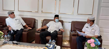 Sukseskan Perayaan HPN, Ketua PWI Riau dan Panitia HPN Audiensi dengan Bupati Siak 